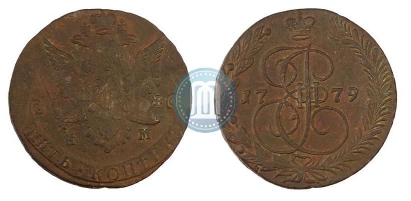 Фото 5 копеек 1779 года ЕМ 