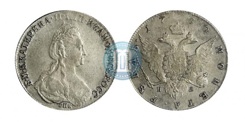 Фото 1 рубль 1780 года СПБ-ИЗ 