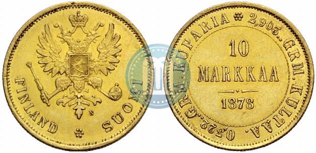 Picture 10 markkaa 1878 year S 