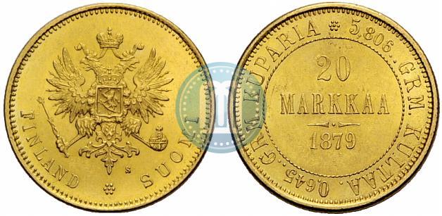 Picture 20 markkaa 1879 year S 