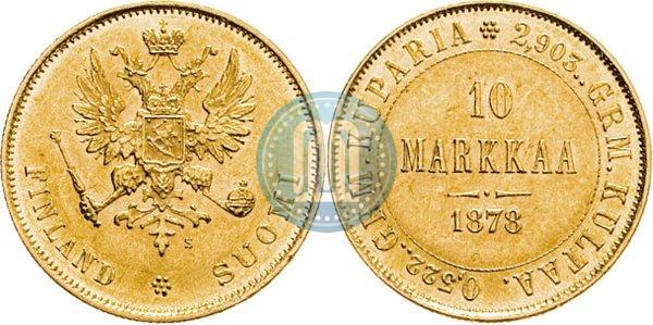 Picture 10 markkaa 1878 year S 