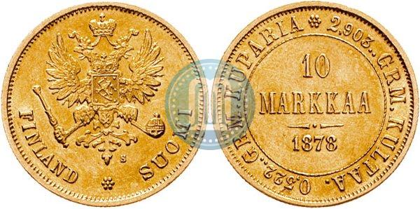 Picture 10 markkaa 1878 year S 