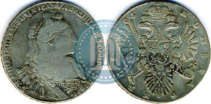 Picture 1 rouble 1735 year  