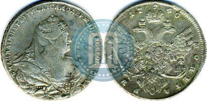 Picture 1 rouble 1740 year  "Moscow type"