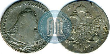 Picture 1 rouble 1739 year  "Moscow type"