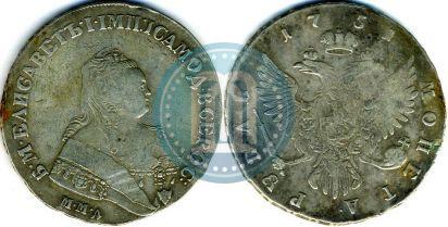 Picture 1 rouble 1751 year ММД 