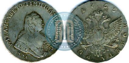 Picture 1 rouble 1755 year ММД-МБ 