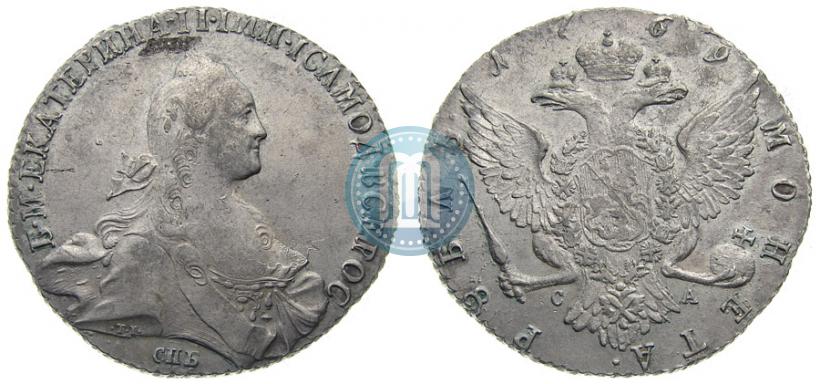 Picture 1 rouble 1769 year СПБ-СА 