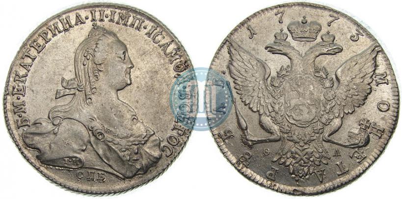 Picture 1 rouble 1773 year СПБ-ФЛ 