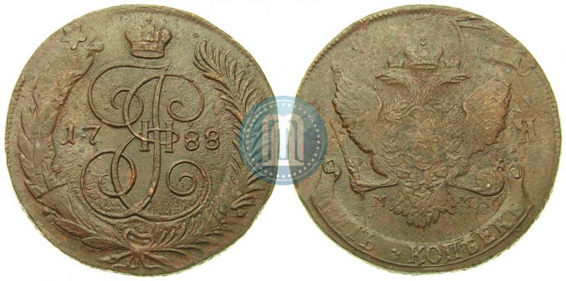 Picture 5 kopecks 1788 year ММ 