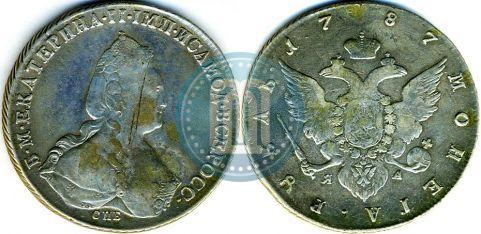 Picture 1 rouble 1787 year СПБ-ЯА 