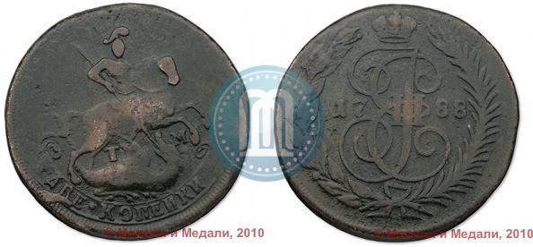 Picture 2 kopecks 1788 year ТМ 