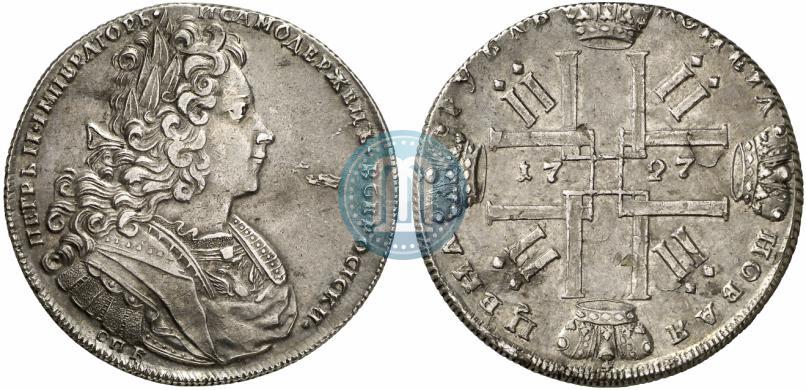 Picture 1 rouble 1727 year СПБ "Petersburg type"