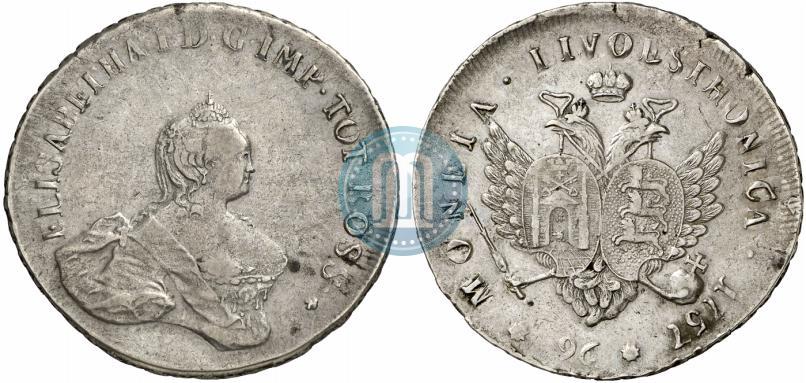 Фото 96 копеек 1757 года  "Ливонез"