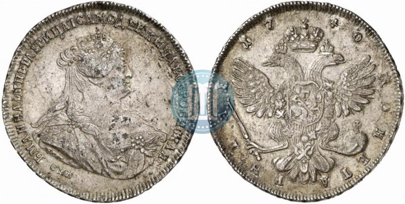 Picture 1 rouble 1740 year СПБ "Petersburg type"