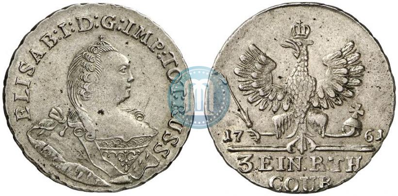 Picture 1/3 Thaler 1761 year  