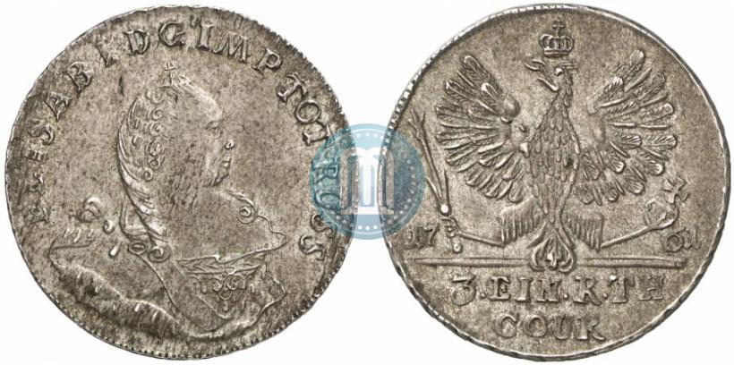 Picture 1/3 Thaler 1761 year  