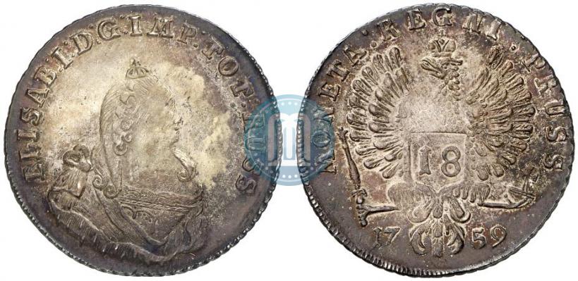 Picture 18 groszy 1759 year  