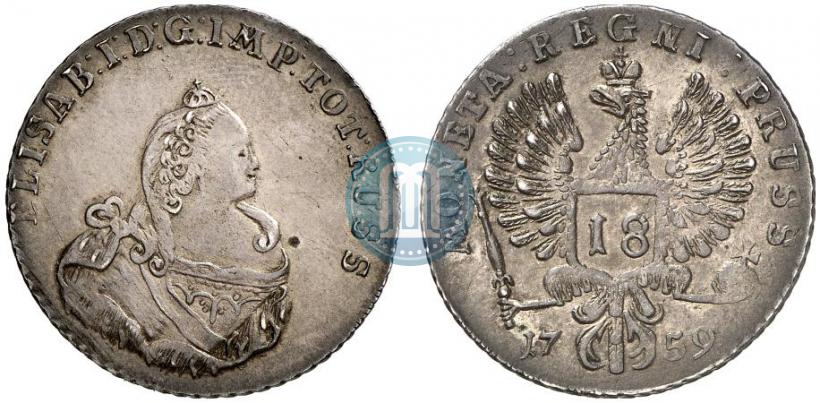 Picture 18 groszy 1759 year  