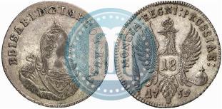 Picture 18 groszy 1759 year  