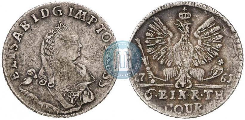 Picture 1/6 Thaler 1761 year  