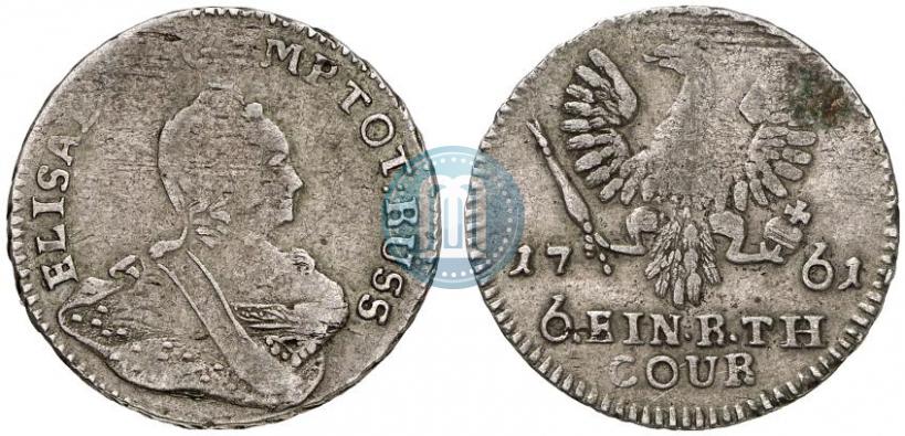 Picture 1/6 Thaler 1761 year  