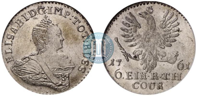 Picture 1/6 Thaler 1761 year  