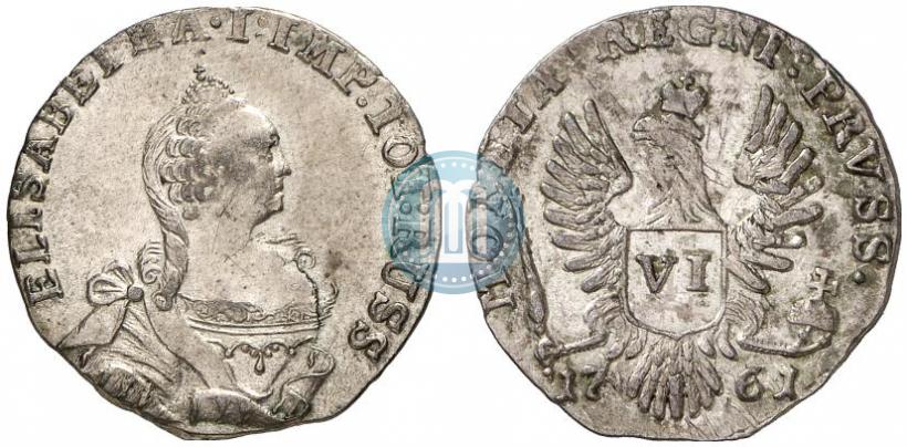 Picture 6 groszy 1761 year  