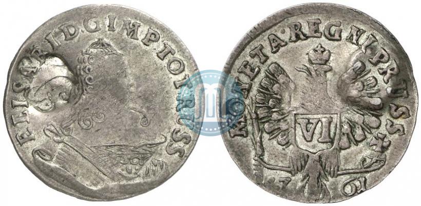 Picture 6 groszy 1761 year  
