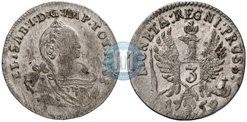 Picture 3 grosze 1759 year  