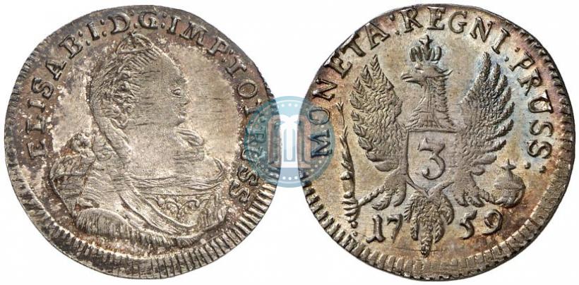 Picture 3 grosze 1759 year  