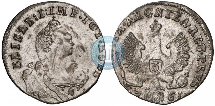 Picture 3 grosze 1761 year  