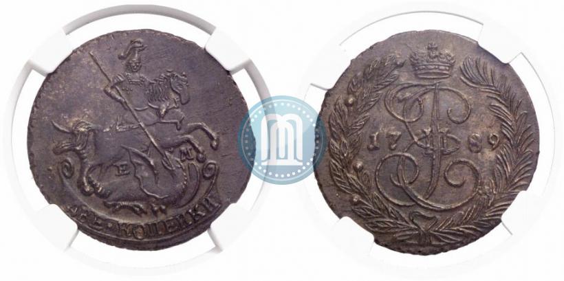 Picture 2 kopecks 1789 year ЕМ 
