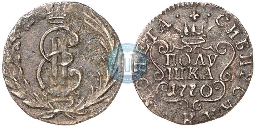 Фото Полушка 1770 года КМ 