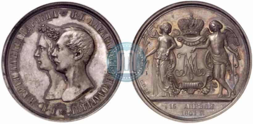 Picture 1 rouble 1841 year СПБ-НГ "In the memory of the wedding of the crown prince"