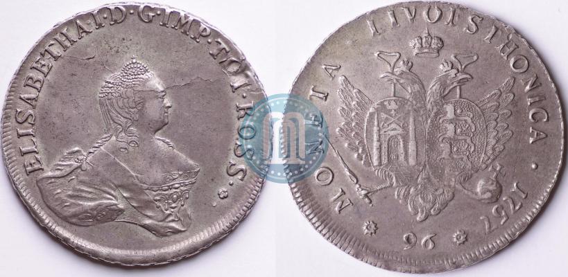 Picture 96 kopecks 1757 year  "For Livonia"