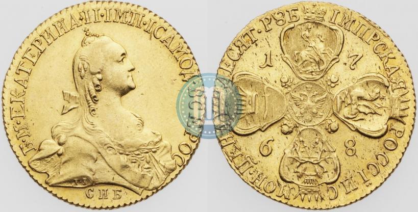 Picture 10 roubles 1768 year СПБ 