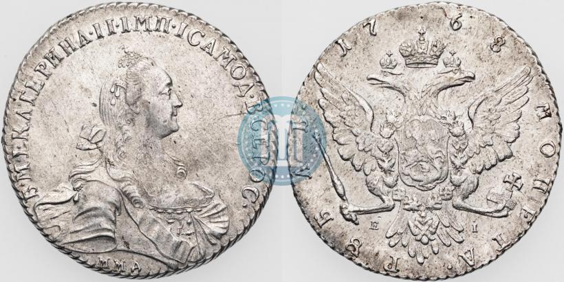 Picture 1 rouble 1768 year ММД-EI 