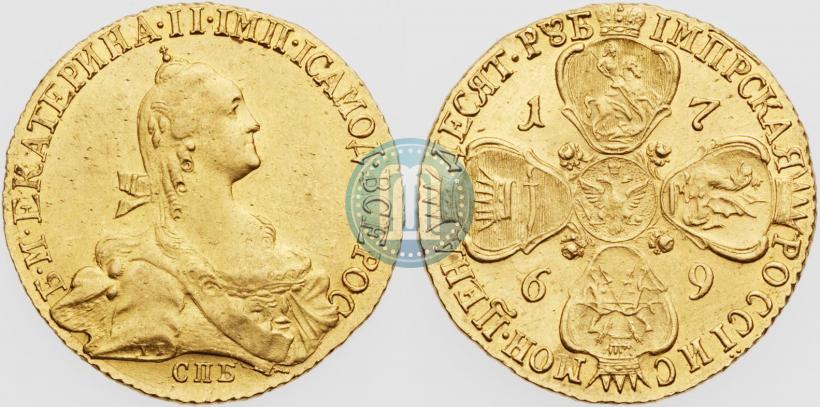 Picture 10 roubles 1769 year СПБ 