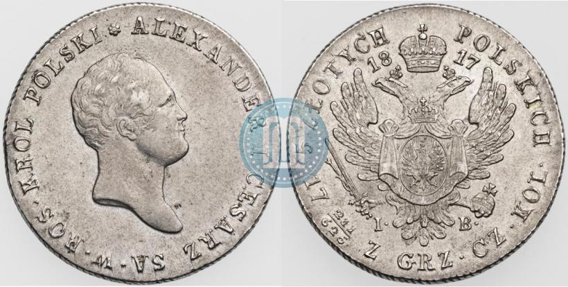 Picture 5 złotych 1817 year IB 