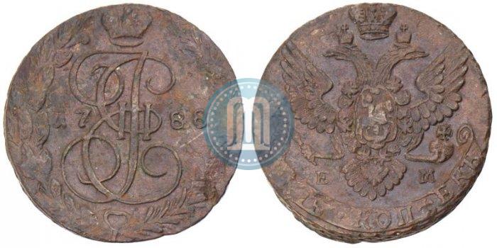 Фото 5 копеек 1788 года ЕМ 