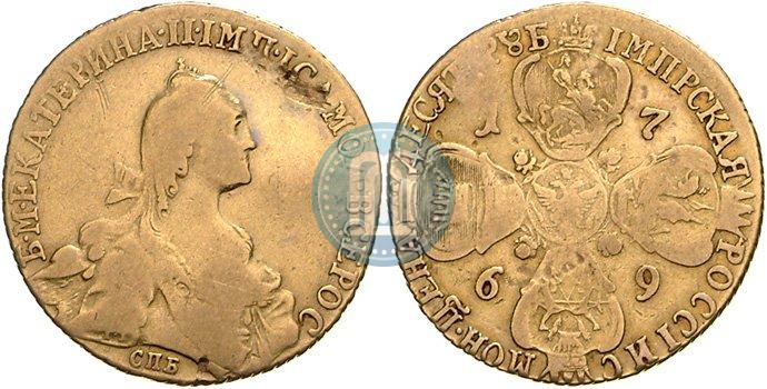 Picture 10 roubles 1769 year СПБ 