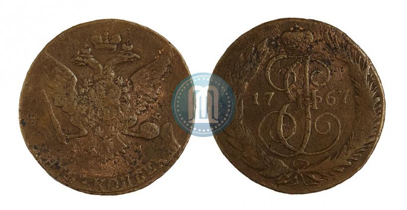 Фото 5 копеек 1767 года СМ 