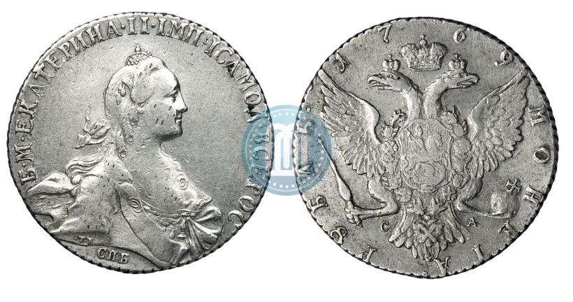 Picture 1 rouble 1769 year СПБ-СА 