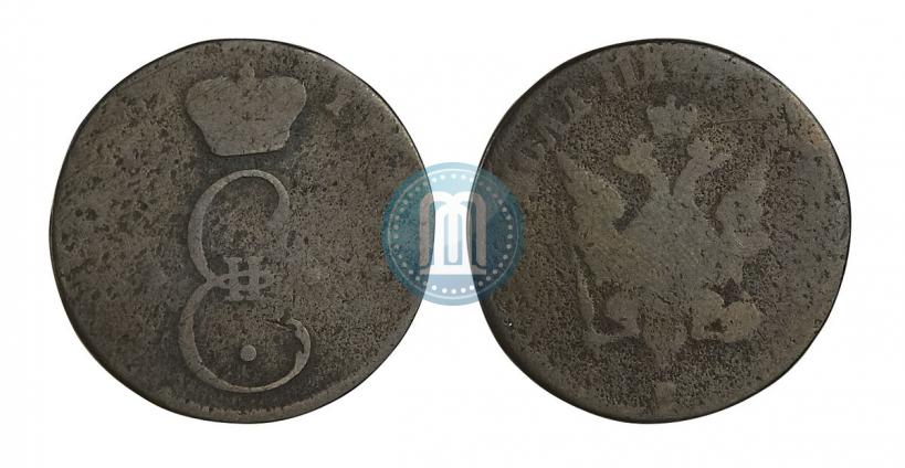 Фото Пара - 3 денги 1771 года S "Большой орел"
