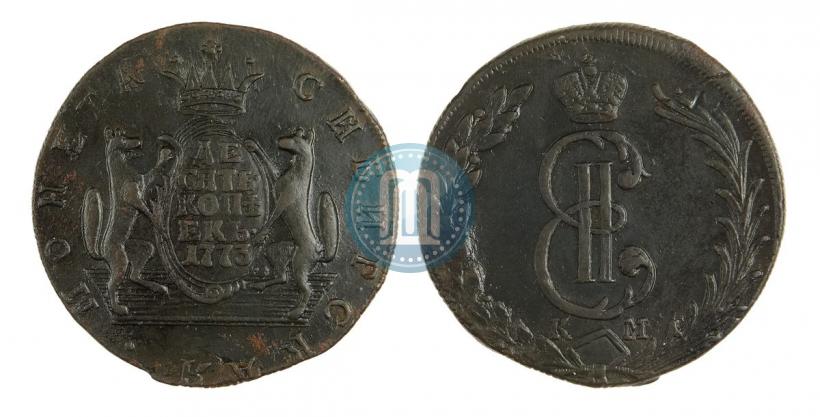 Picture 10 kopecks 1773 year КМ 