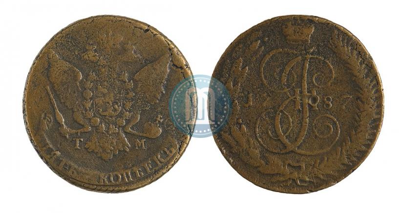 Picture 5 kopecks 1787 year ТМ 