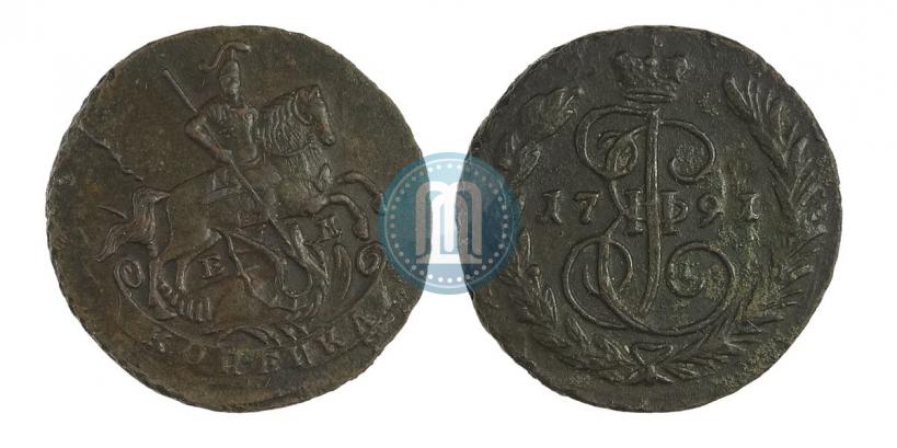 Фото 1 копейка 1791 года ЕМ 