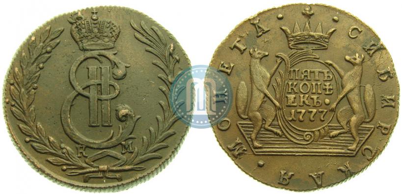 Picture 5 kopecks 1777 year КМ 