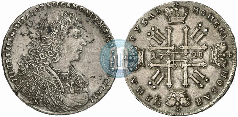 Фото 1 рубль 1728 года  "Тип 1728"